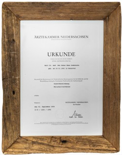 Urkunde Naturheilverfahren